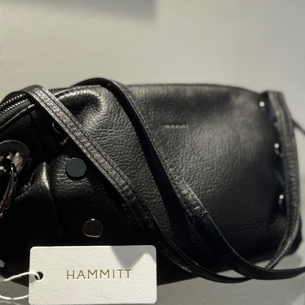 Hammit Daniel Crossbody/Clutch Sm Blk Gunmetal NWT
